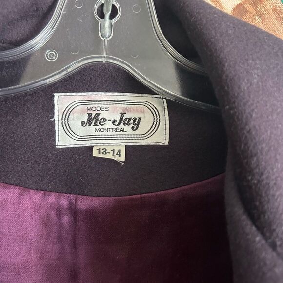 Me-Jay vintage wool dress coat Montreal coat factory 13/14 - Picture 5 of 14